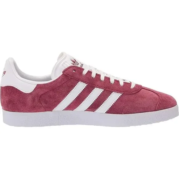 NWT adidas Originals Gazelle Men's Shoes Burgundy/White/Gold Size 7